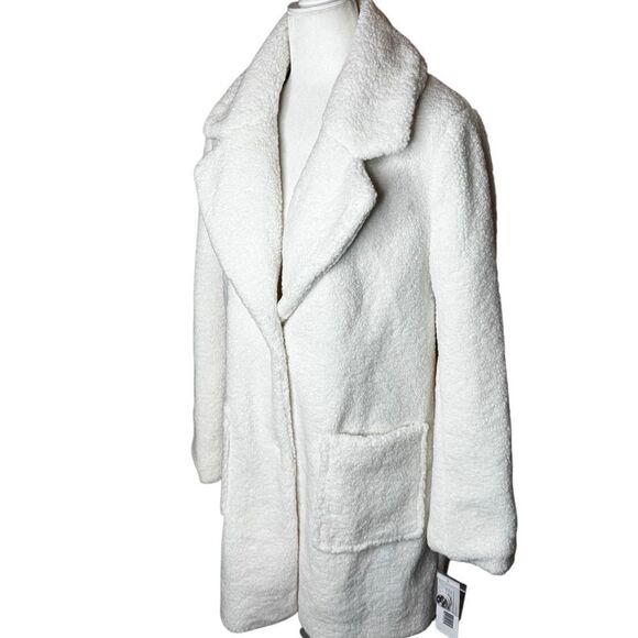 NWT French Connection Teddy Trench coat size Large - Picture 3 of 10